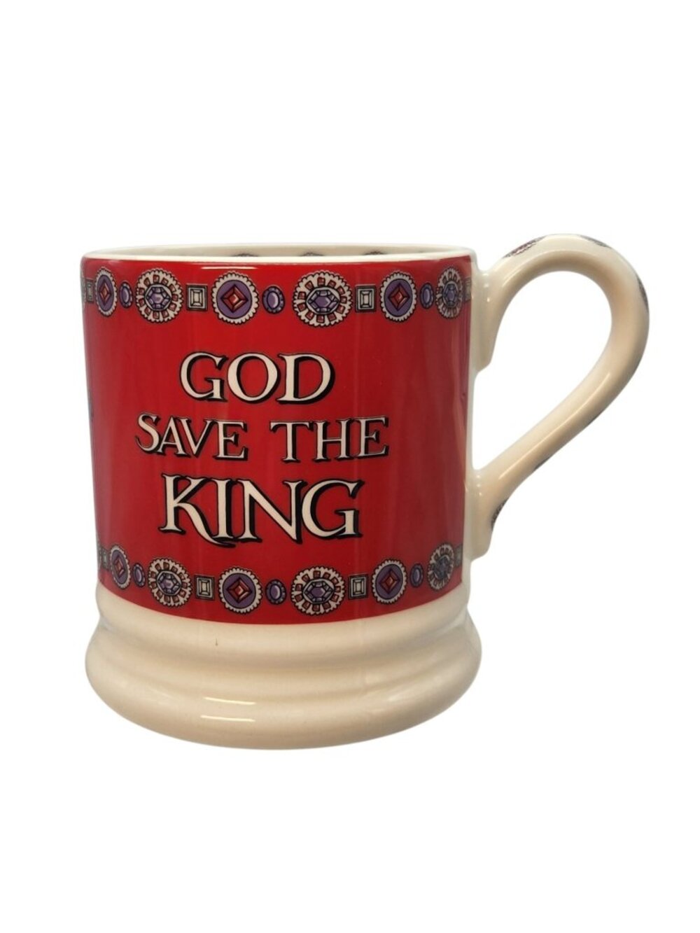 Emma Bridgewater Mug "God Save The King" King Charles III 1/2 Pint EUC